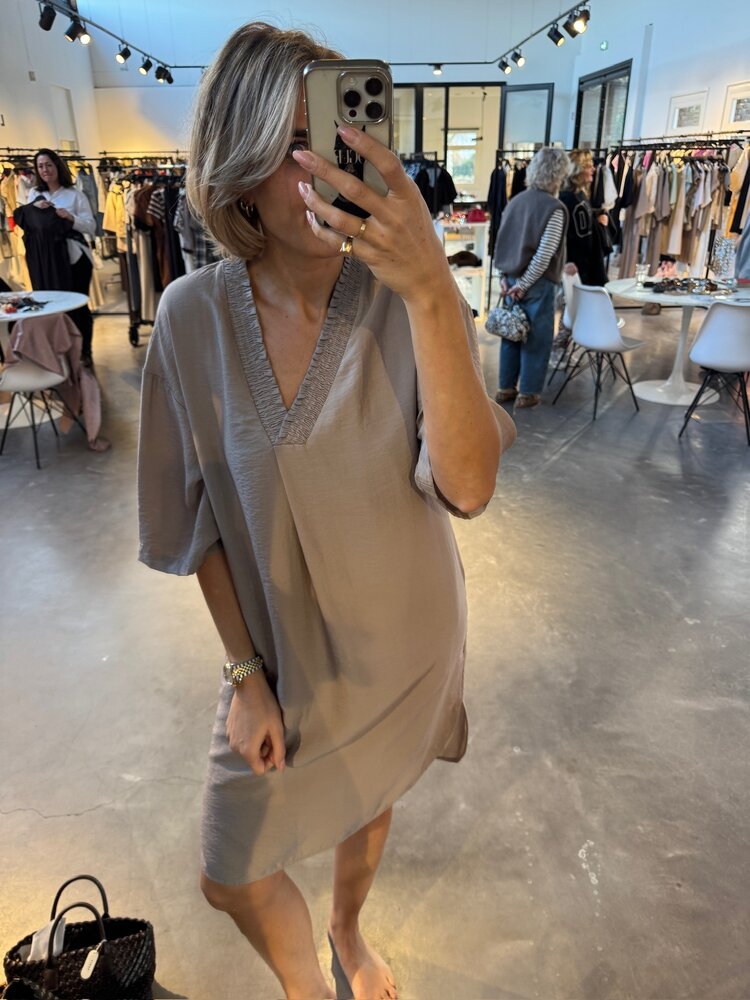 Co'Couture CallumCC Pleat Tunic V-Dress