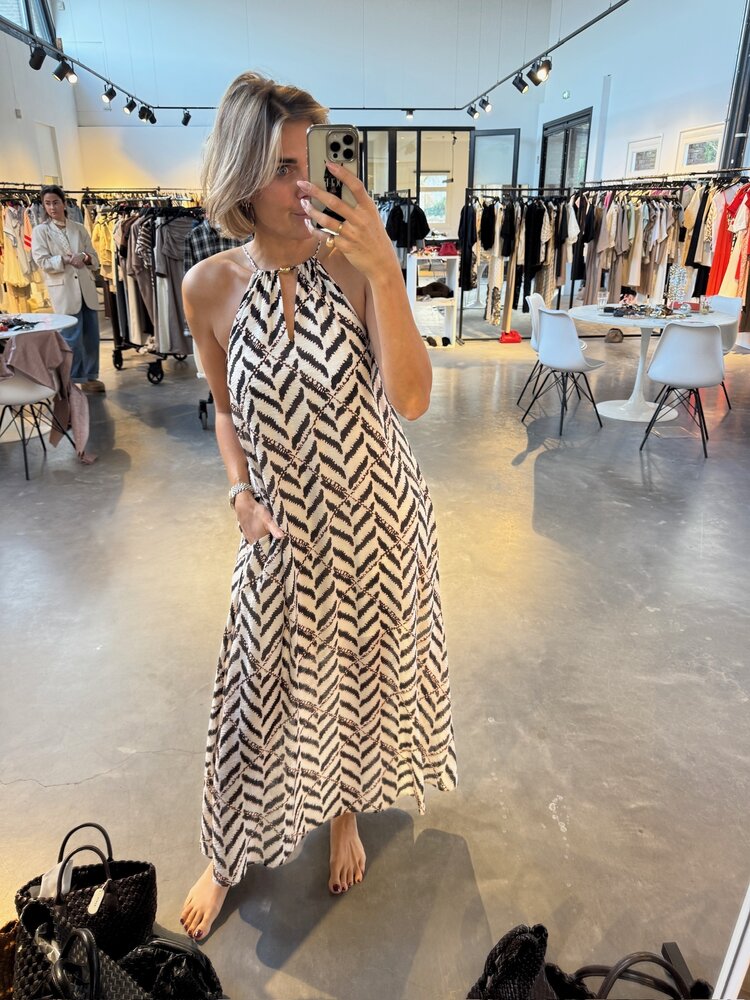 Co'Couture MemphisCC Halter Dress Off White
