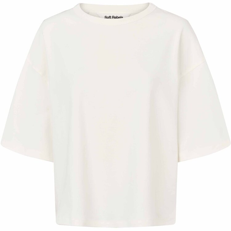 Soft Rebels Hella Wide T-Shirt Gots Snow White
