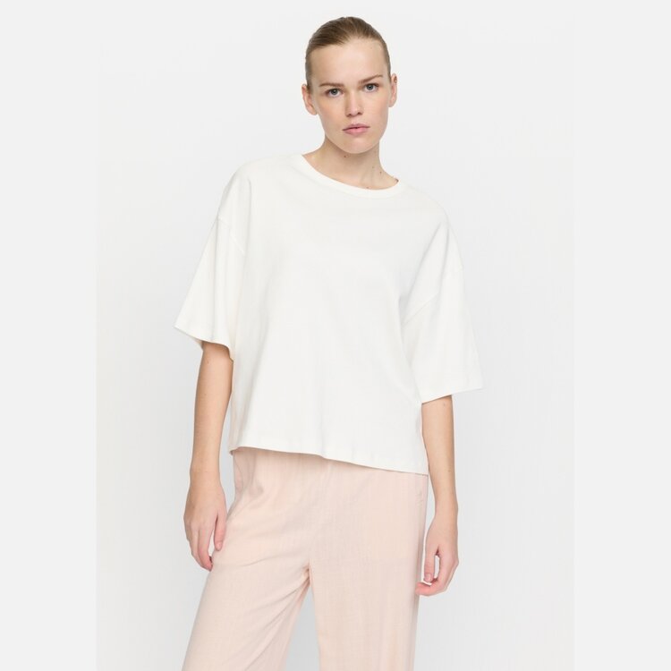 Soft Rebels Hella Wide T-Shirt Gots Snow White