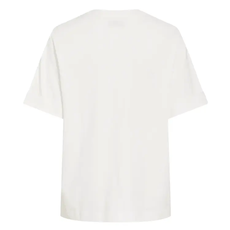 Rouge Edit Naomi Mae 2/4 O-Neck Oversized Tee Cloud Dancer