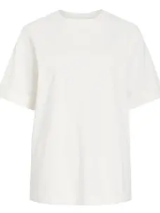 Rouge Edit Naomi Mae 2/4 O-Neck Oversized Tee Cloud Dancer