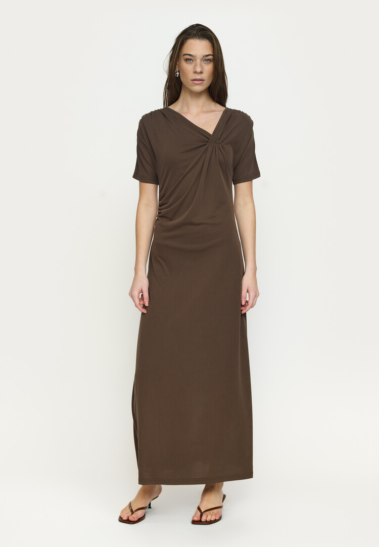 Soft Rebels Ella Drape Dress Slate