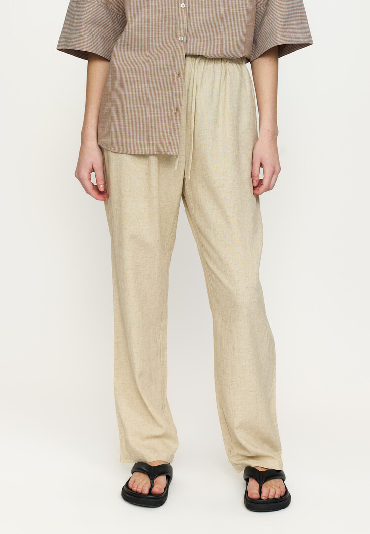 Soft Rebels Yindi Pant Ecru Melange
