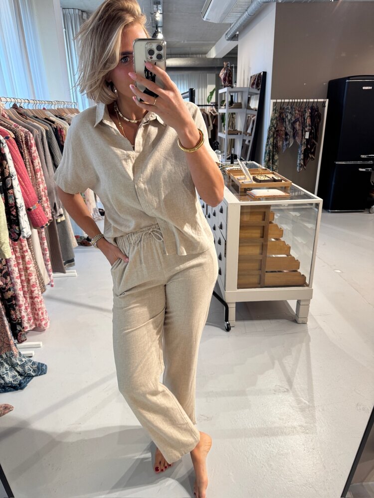 Soft Rebels Yindi Pant Ecru Melange