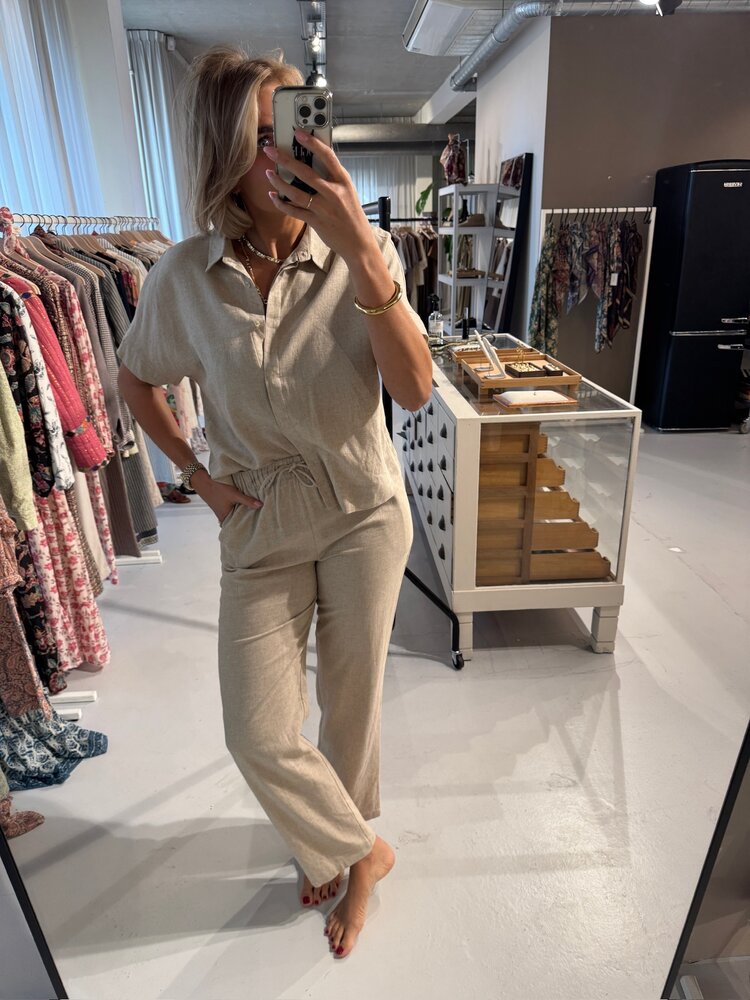 Soft Rebels Yindi Pant Ecru Melange