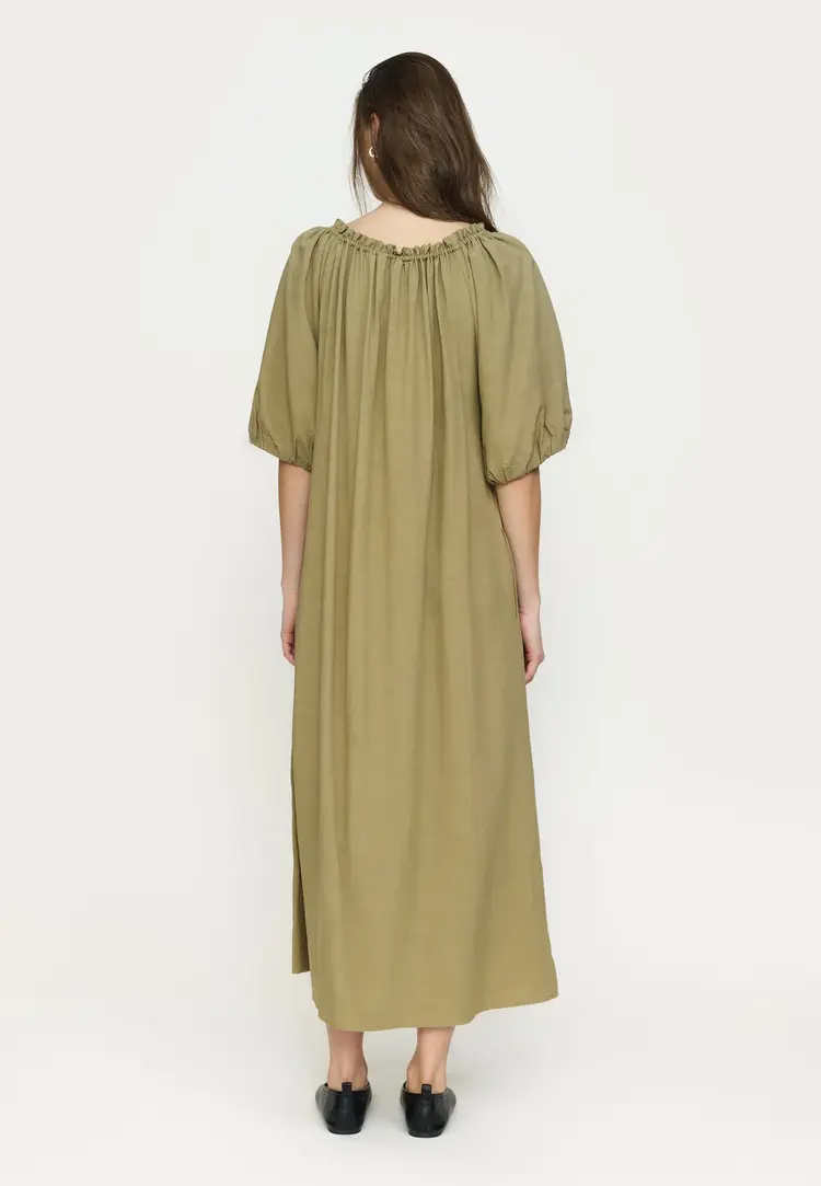 Soft Rebels Dale Midi Dress Covert Green
