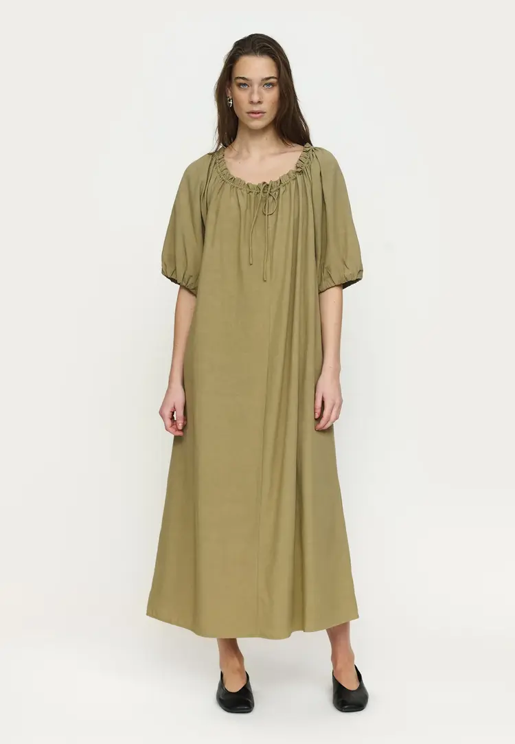 Soft Rebels Dale Midi Dress Covert Green