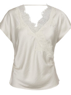 Co'Couture IdunCC Lace SS Blouse off White
