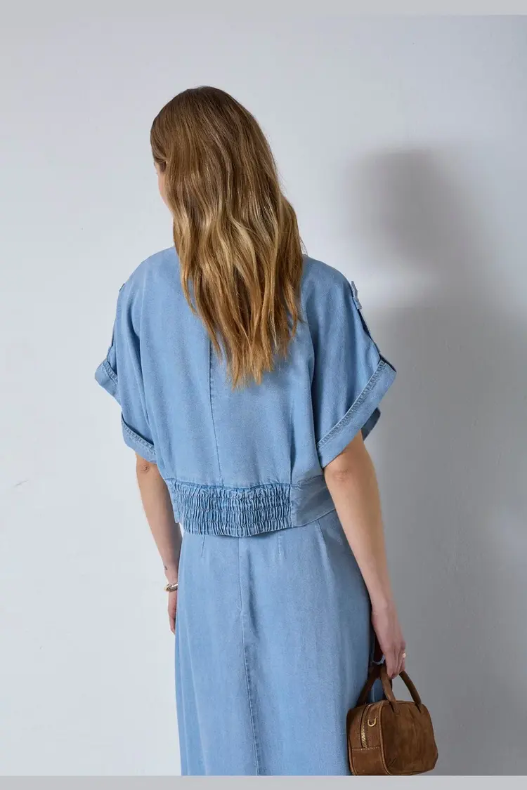 Co'Couture TillyCC Vest Fade Denim