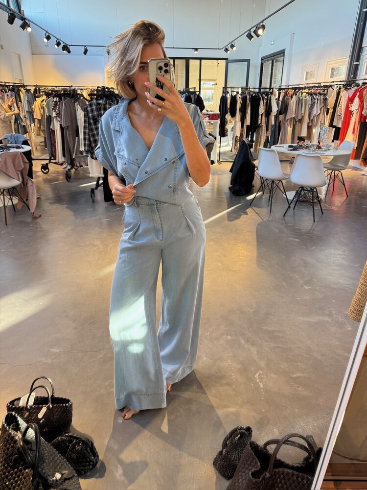 Co'Couture TillyCC Vest Fade Denim