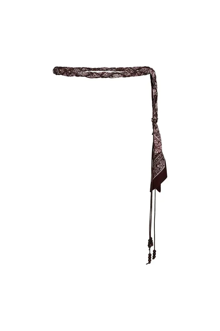 Co'Couture MorisonCC Scarf Mix Belt Dark Brown