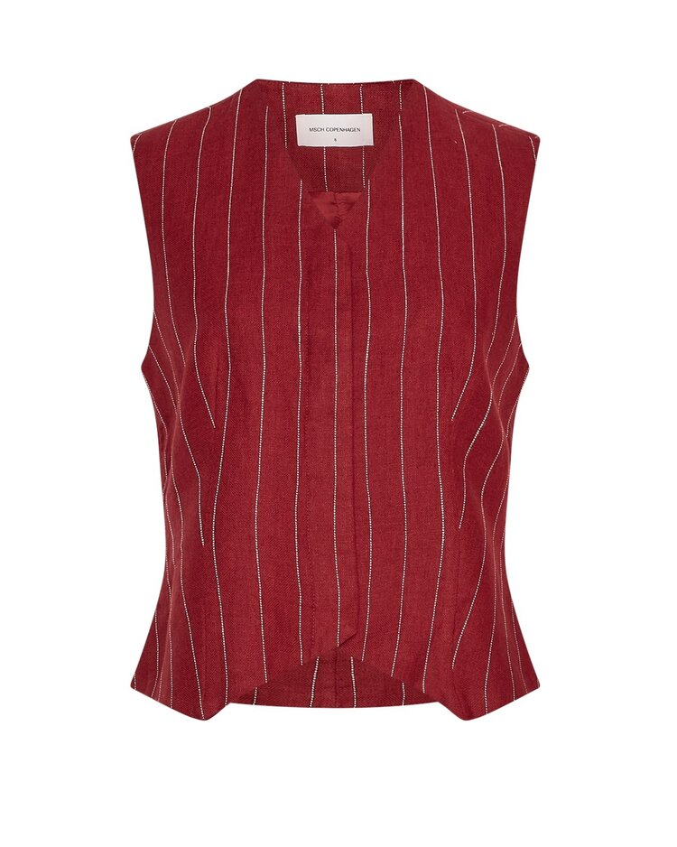 MSCH Claritte Waistcoat STP Rhubarb/B Sand