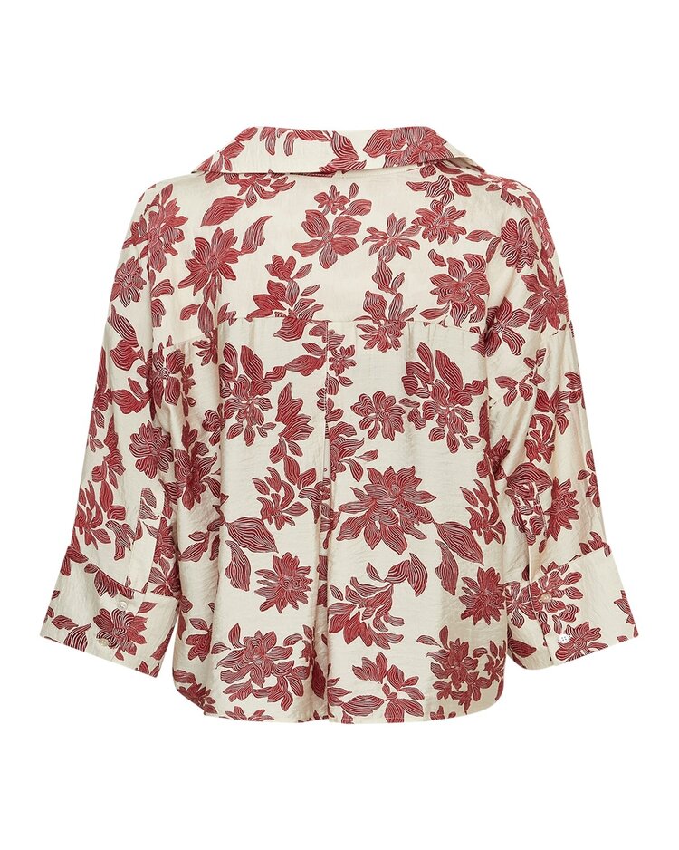 MSCH Vildana 3/4 Shirt AOP Rhubarb/Flower