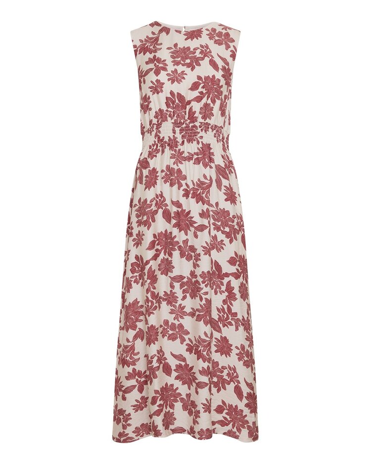 MSCH Vildana SL Dress Aop Rhubarb Flower