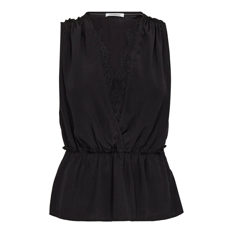 Co'Couture SunnyCC Lace Top Black