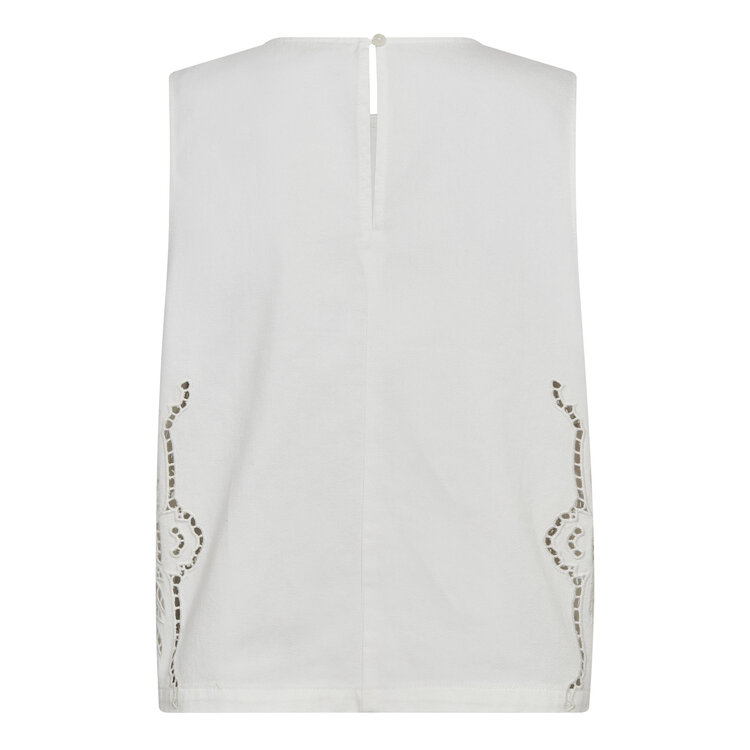 Co'Couture ColetteCC Embroidery Top Off-White