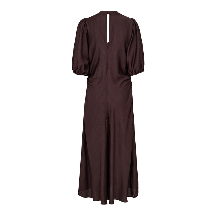 Co'Couture HeraCC Puff Dress Dark Brown