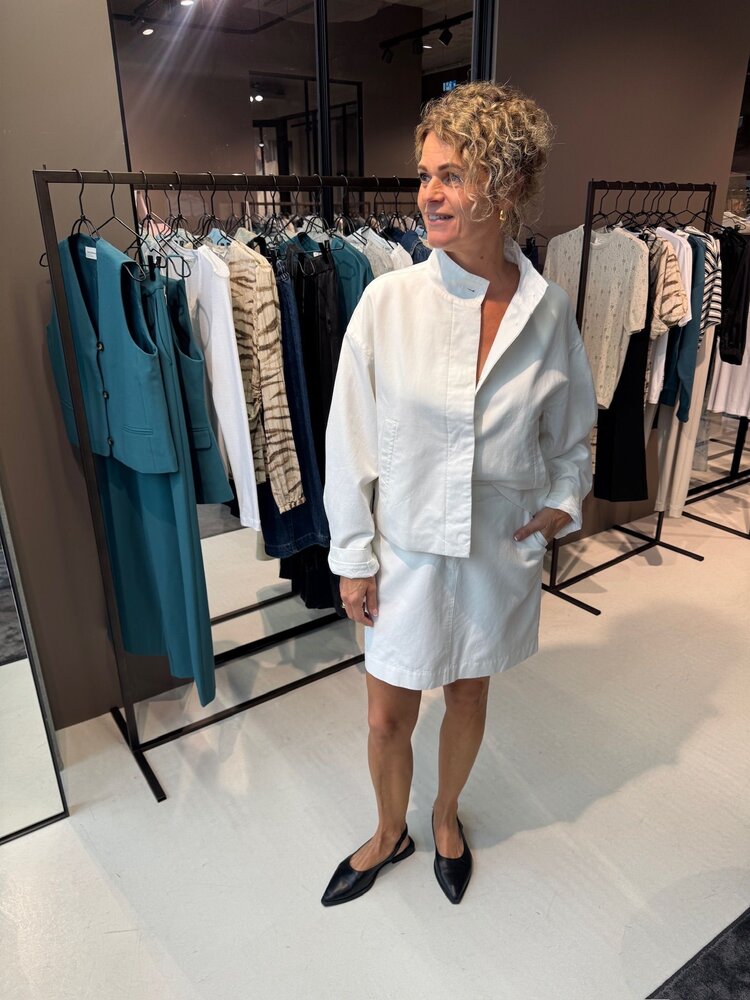 MSCH Josilyn HW skirt Egret