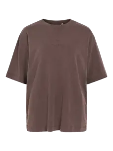Rouge Edit Sophie 2/4 O-Neck Oversized Tee Seal Brown