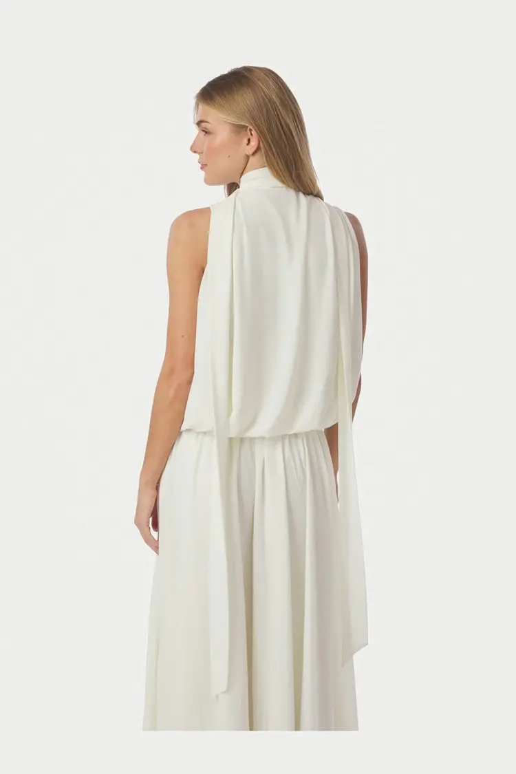 Neo Noir Inge Chiffon Top Off White
