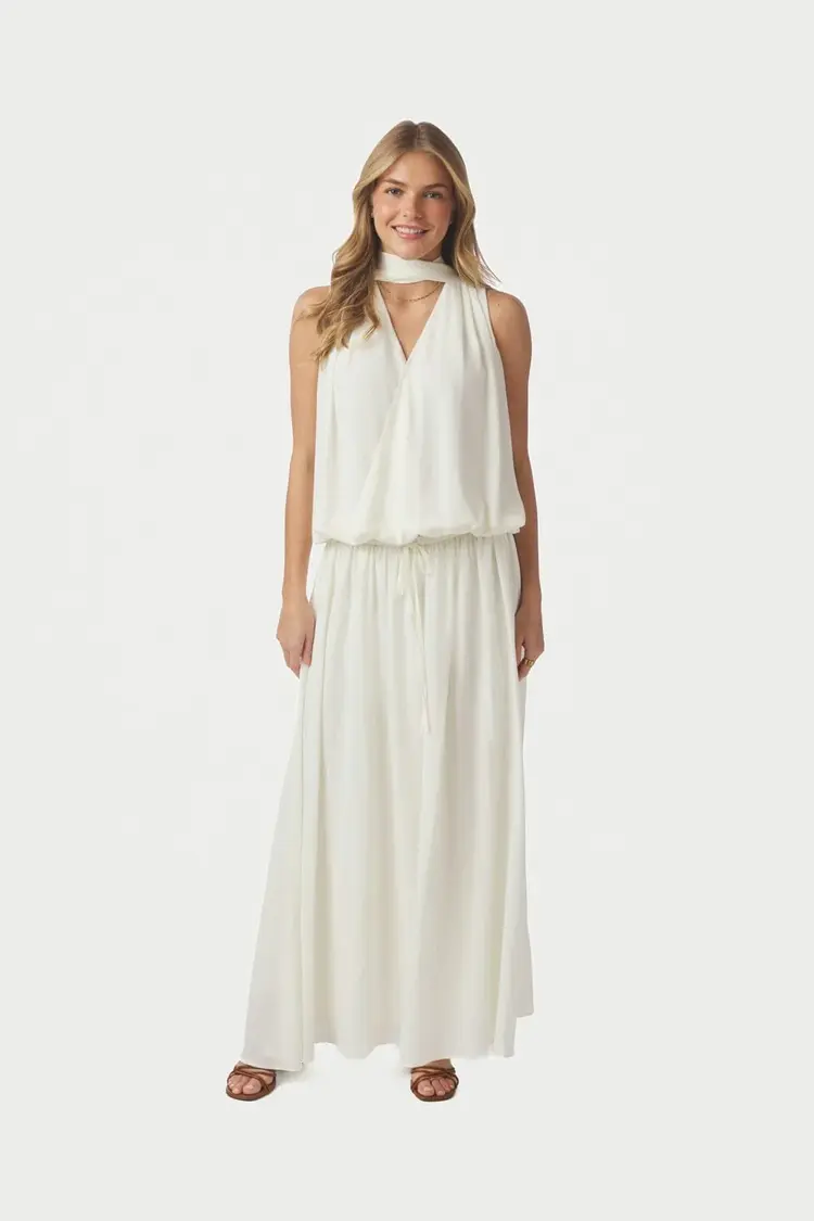 Neo Noir Inge Chiffon Top Off White