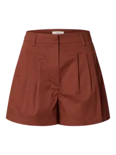 Selected Femme Carmen HW Mini Shorts Cherry Mahogany