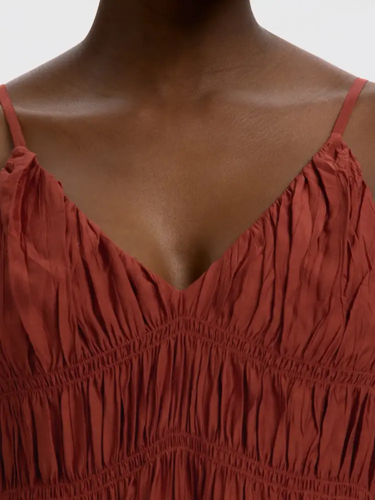 Selected Femme Jackie Strap Top B Cherry Mahogany