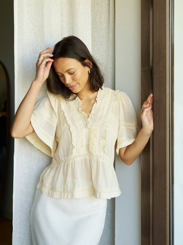 Neo Noir Evienne S Voile Top