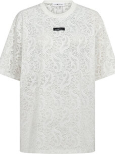 Haute L'Amitié Summer Lace Loose Tee White
