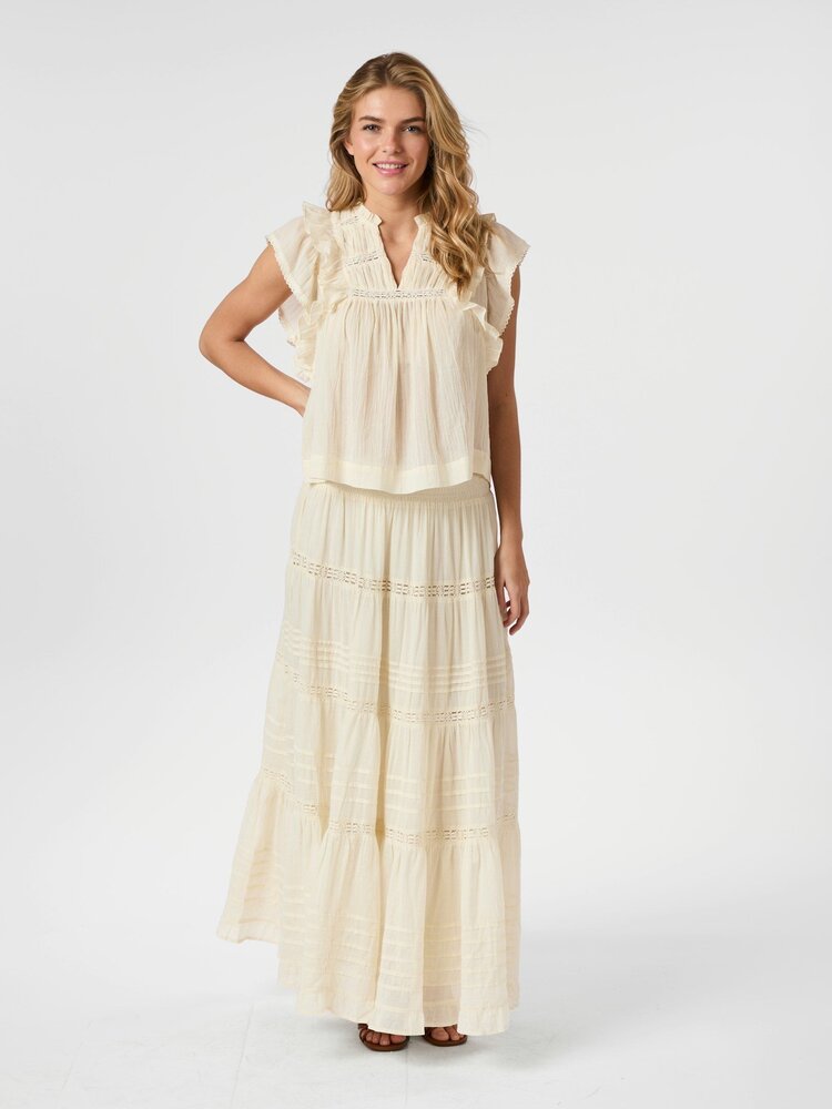 Neo Noir Jayla S Voile Top Butter Yellow