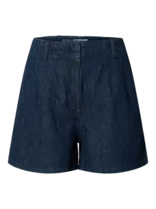 Selected Femme Hanny HW Mini Denim Shorts Dark Blue Denim