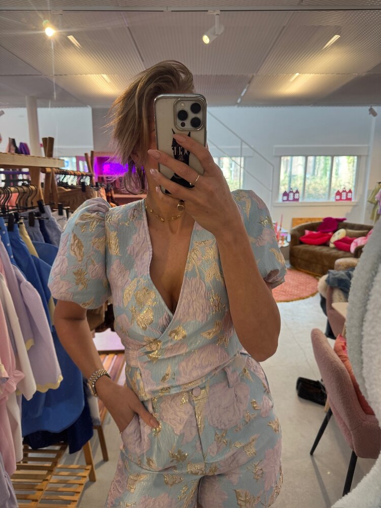 Ydence Top Liza Light Blue