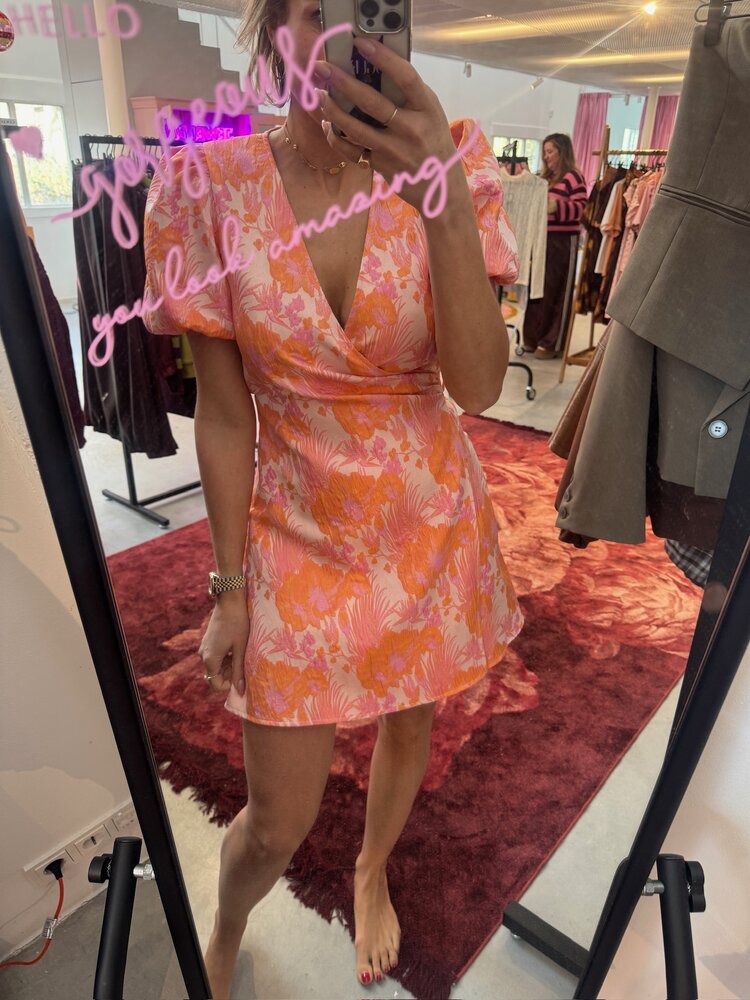 Ydence Dress Kelly Orange