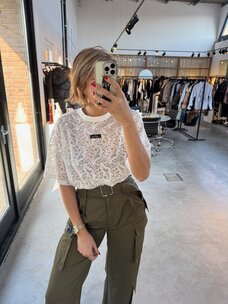 Haute L'Amitié Summer Lace Loose Tee White