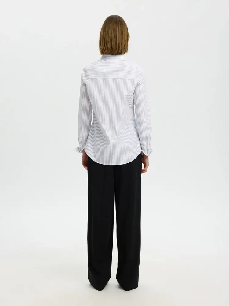 Selected Femme Romie LS Striped Fitted Shirt Noos