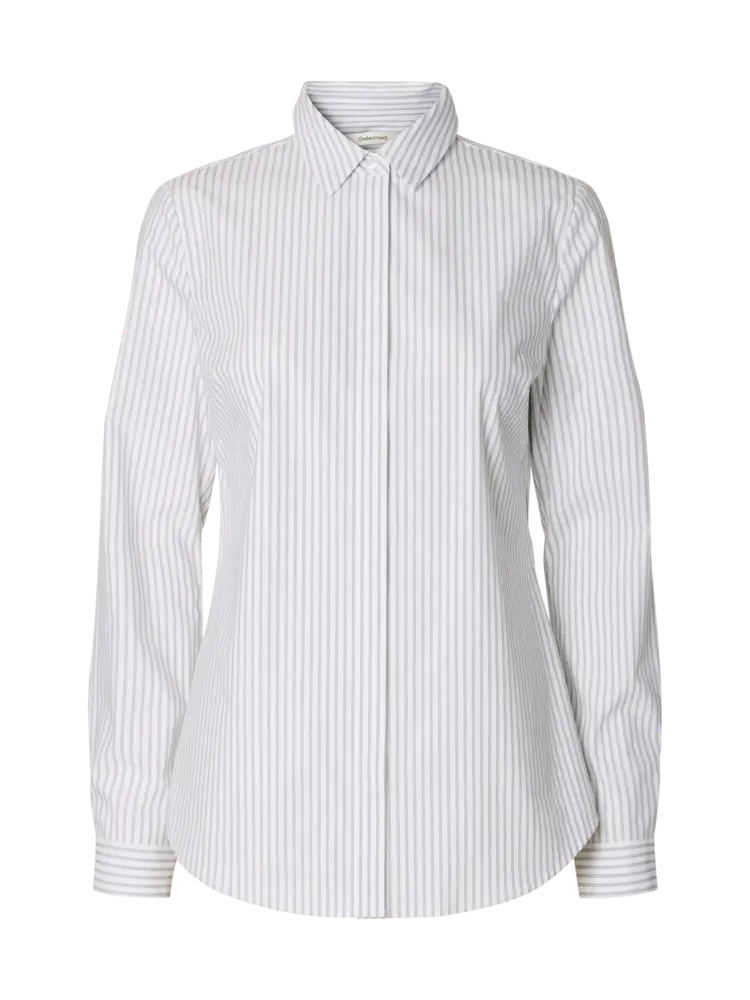 Selected Femme Romie LS Striped Fitted Shirt Noos