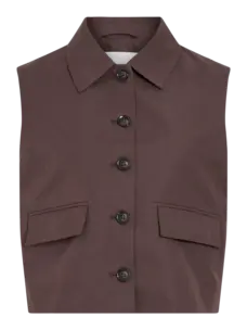 Rouge Edit Rouge Edit Fransiska Mia Waistcoat Seal Brown