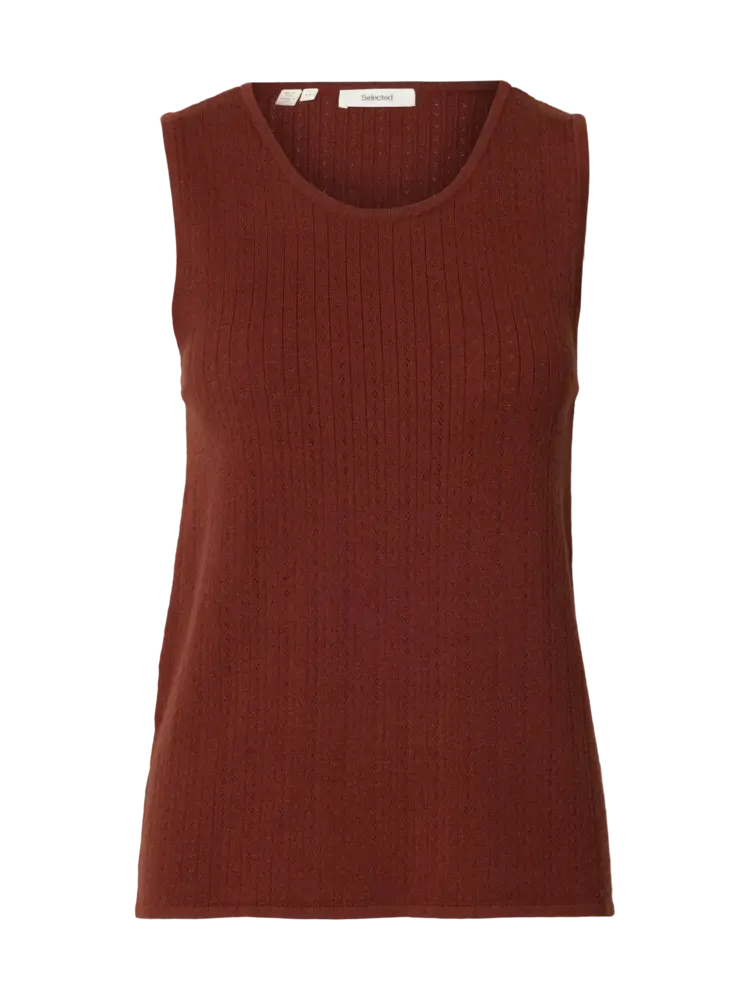 Selected Femme Helle Pointel LS Knit Top