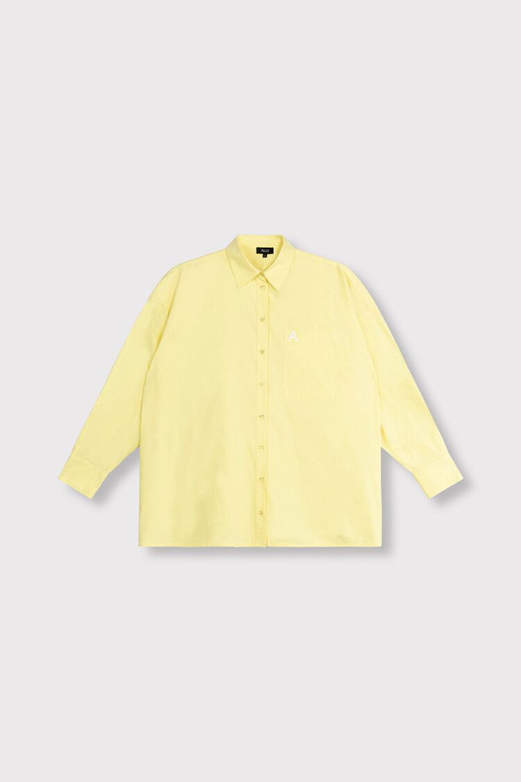 Alix The Label Ladies Woven Oversized Blouse Soft Yellow