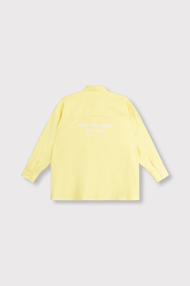 Alix The Label Ladies Woven Oversized Blouse Soft Yellow