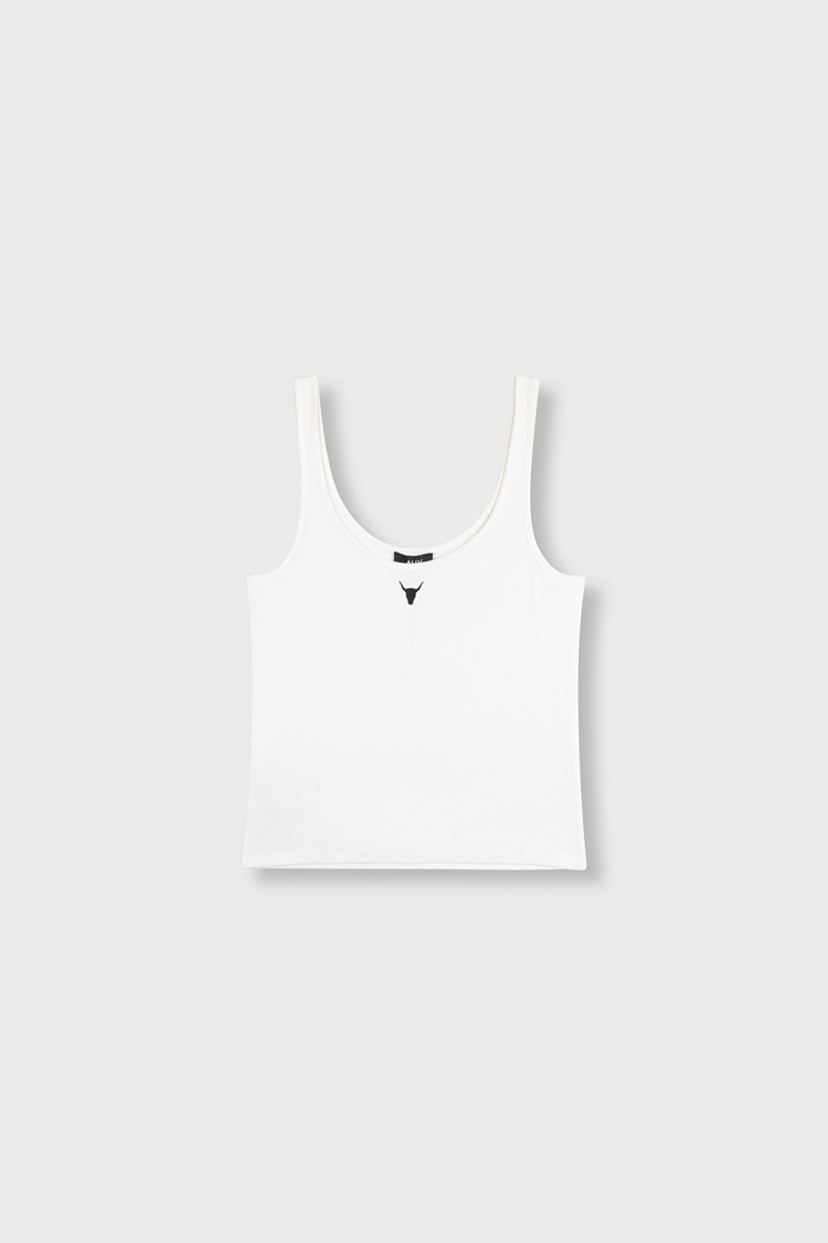 Alix The Label Ladies Knitted Tank Top Soft White