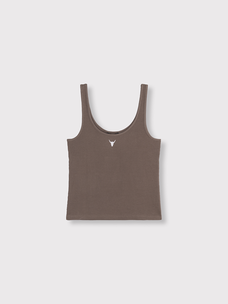 Alix The Label Ladies Knitted Tank Top Brown