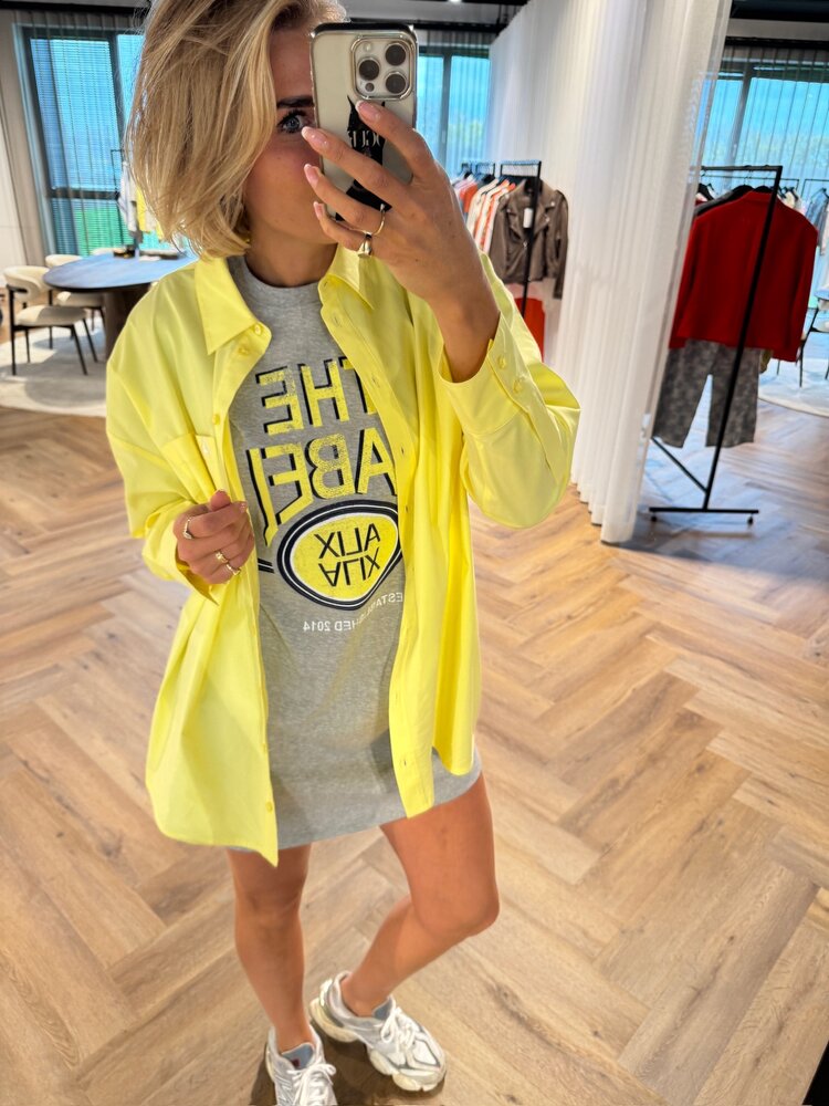 Alix The Label Ladies Woven Oversized Blouse Soft Yellow