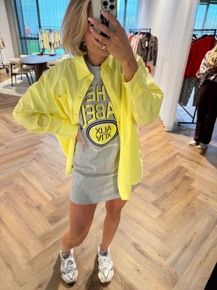 Alix The Label Ladies Woven Oversized Blouse Soft Yellow