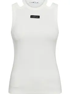 Haute L'Amitié Sema Open Shoulder Tank Top Off-White