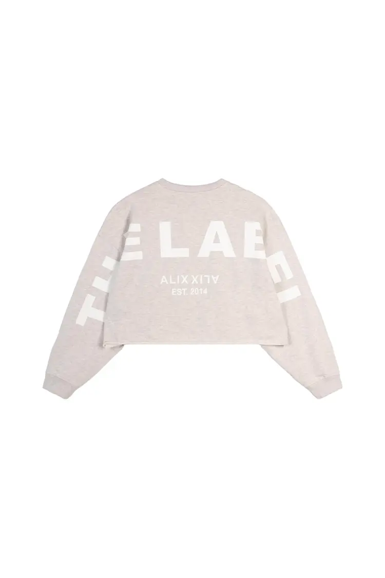 Alix The Label Ladies Knitted Back Print Sweater