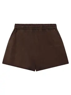 Alix The Label Ladies Knitted Sporty Summer Shorts Brown