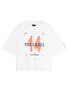 Alix The Label Ladies Knitted 14 The Label T-Shirt Soft White