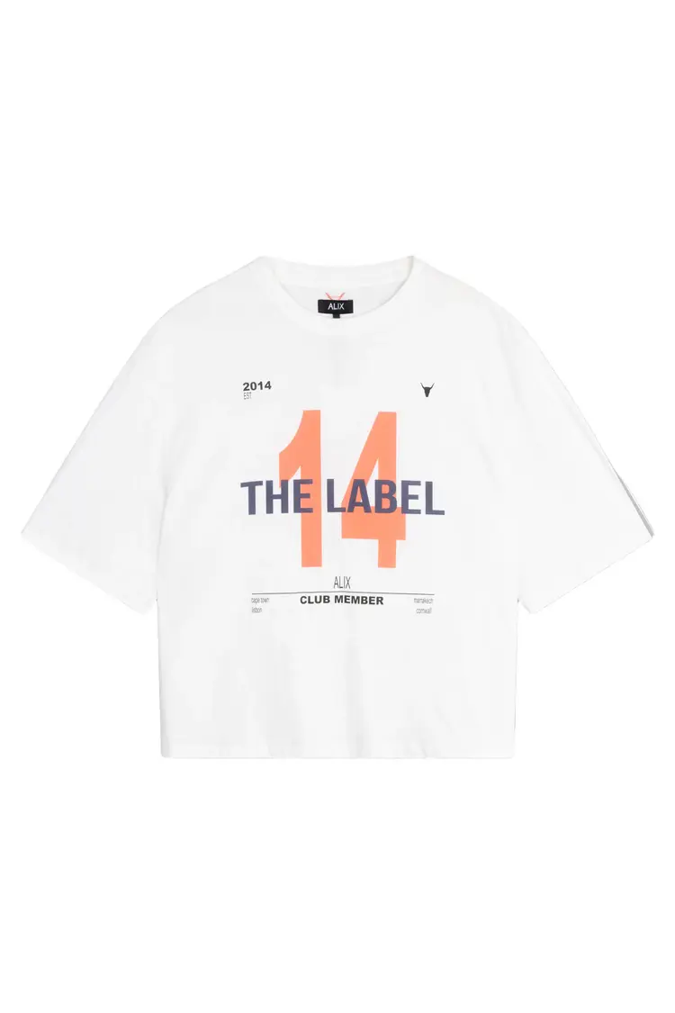 Alix The Label Ladies Knitted 14 The Label T-Shirt Soft White
